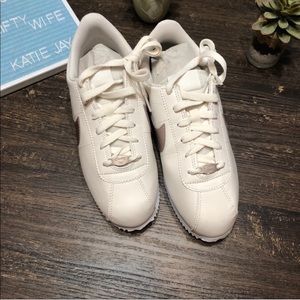 nike cortez cream rose gold